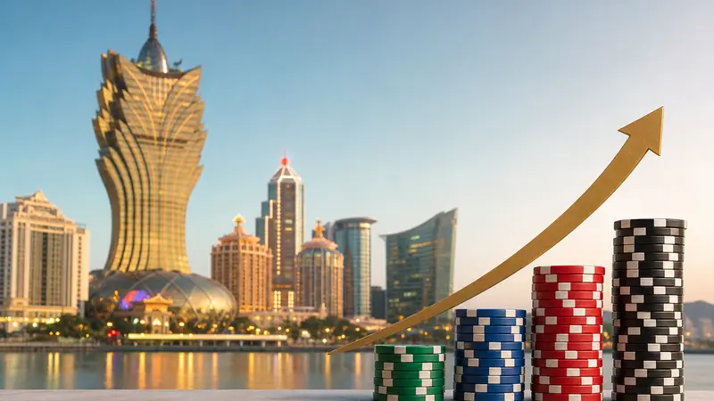 Pendapatan Juli Kasino Macau Naik 9,4% dari Juni